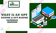 What is an OPT Resume & OPT Resume Database - OPTnation