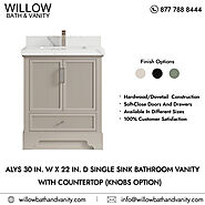 Alys Single Sink Bathroom Vanity with Countertop