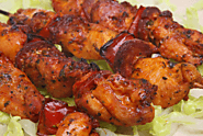 Char-grilled Spanish chicken Skewer