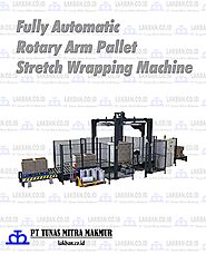Jual Fully Automatic Rotary Arm Pallet Stretch Wrapping Machine