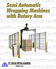 Jual Semi Automatic Wrapping Machines dengan Rotary Arm Tunas Mitra Makmur Tangerang