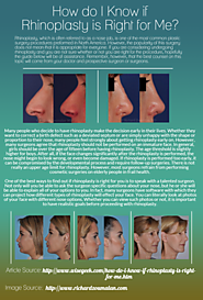 How do I Know if Rhinoplasty is Right for Me?