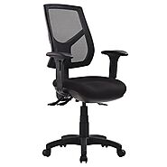 Rio High Back Mesh Ergonomic Office Chair with Adjustable Arms | Cassa Vida