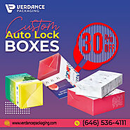 Custom Auto Lock Boxes Offered by Verdance Packaging