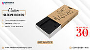 Custom Sleeve boxes - tray sleeve box by Verdance Packaging Company