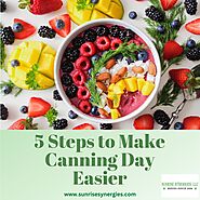 5 Steps to make Canning Day Easier