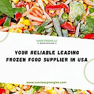 Your Realiable leading Frozen food Supplier in USA