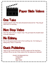 Paper Slide Videos - Guidelines