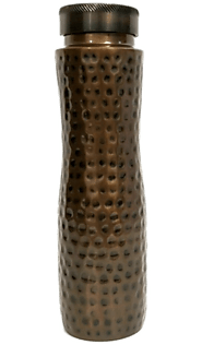 Antique Copper Water Bottle Russet India - RUSSET