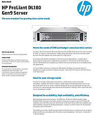 HP ProLiant DL180 Gen9 Rack Server