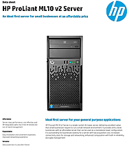 HP ProLiant ML10 v2 Tower Server