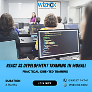React Js Training in Mohali Chandigarh | Practical-Oriented 6 Months Industrial Training