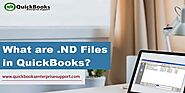 What are the .ND files in QuickBooks Desktop?
