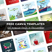 Free Canva Templates - Special Days in December