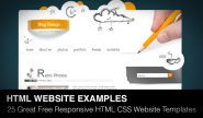 25 Great Free Responsive HTML CSS Website Templates