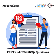 PERT and CPM | MCQ | Questions | 2023