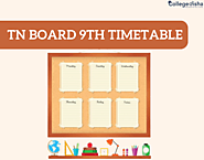 TN Board 9th Timetable