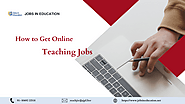 How to Get Online Teaching Jobs | edocr