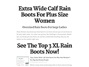Extra Wide Calf Rain Boots For Plus Size Women