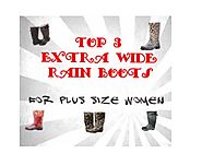 Cute Extra Large Calf Rain Boots For Plus Size Women