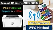 HP LaserJet M109-M112e Printer Wireless not Working | HP 123 Setup