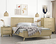 Malmo Acacia Rattan 4 Piece King Bedroom Package - Cassa Vida