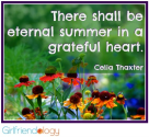 Grateful for HOPE and Eternal Summer | Thankful Thursday | The New Girlfriendology | Be a Better Friend | Inspiration...