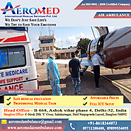 Aeromed Air Ambulance Services in Srinagar - All Medical Benefits at A Low Cost