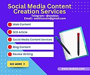social media content creation services to help your business grow