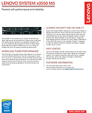 Lenovo System x3550 M5 Rack Server