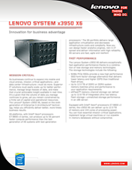 Lenovo System x3950 X6 Rack Server