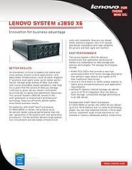 Lenovo System x3850 X6 Rack Server
