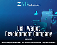 DeFi Wallet Development Company | DeFi Wallet Creation
