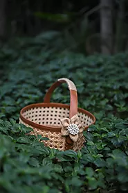 Buy 100% Sustainable Round Gift Basket Online - Smitam Lifestyle