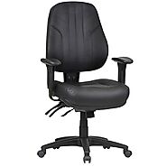 Rover Medium Back Leather Ergonomic Office Chair - Cassa Vida