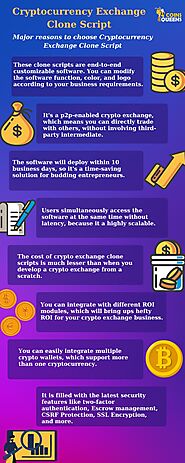 Major reasons to choose cryptocurrency exchange clone script