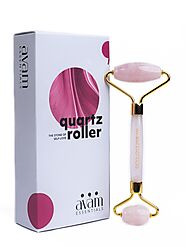 Roller For Face - Rose Quartz Roller - Avamessentials