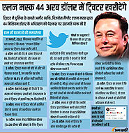 Elon Musk to Buy Twitter | Infographics in Hindi