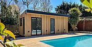 Studio de jardin en bois moderne, pool house sur mesure