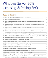 Windows Server 2012 Licensing & Pricing FAQ