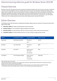 Volume Licensing Reference Guide for Windows Server 2012 R2