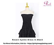 Upgrade Your Wardrobe with the Black Eyelet Dress from Pink Pineapple Shop