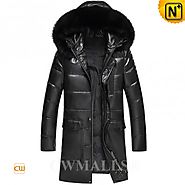 CWMALLS® Billings Patent Leather Down Coat CW890002