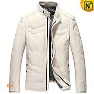 CWMALLS® New York Down Filled Leather Jackets CW807037