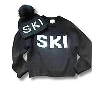 Classic SKI Sweater BLACK | Pink Pineapple