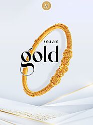 Gold sets of Bangles from Malani Jewelers