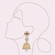 Shop elegant Diamond Jhumka online at the best price from Malani Jewelers