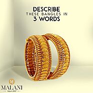 Gold sets of Bangles by Malani Jewelers
