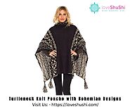 Stay Cozy and Beautiful with Love Shushi's Turtleneck Knit Poncho | Love Shushi