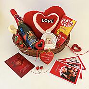Dreamy Valentine’s Day Gift Basket with Couple Love Dome, Premium Chocolates, Velvety Wine, and More